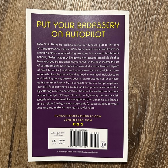 Badass Habits by Jen Sincero - Purple Cover - Picture 6 of 6